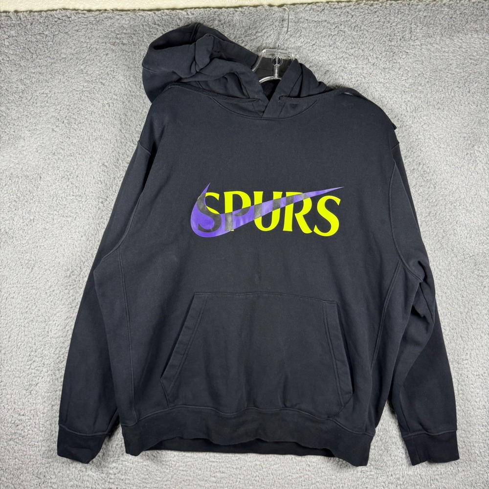 Nike Tottenham Hotspur Spurs Hoodie Mens Large Black Pullover CW0524-010 Soccer